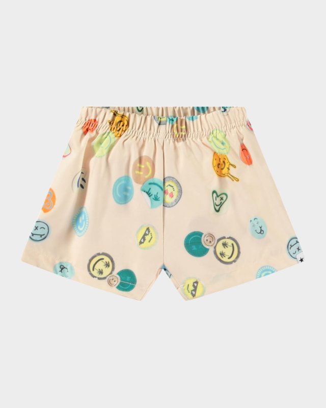Boy's Newton Printed Shorts, Size 3M-24